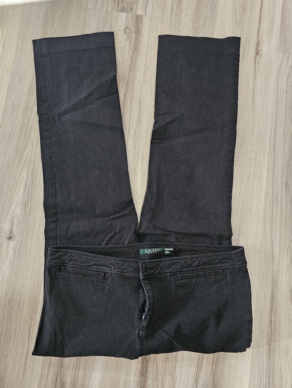 🟣3 For $51🟣 Lauren Ralph Lauren Women's Black Modern Straight Pants